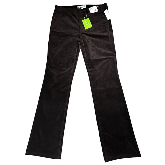Sam Edelman Pants Penny Bootcut Size 30 Java Brown Velvet MSRP $99 - Picture 1 of 11